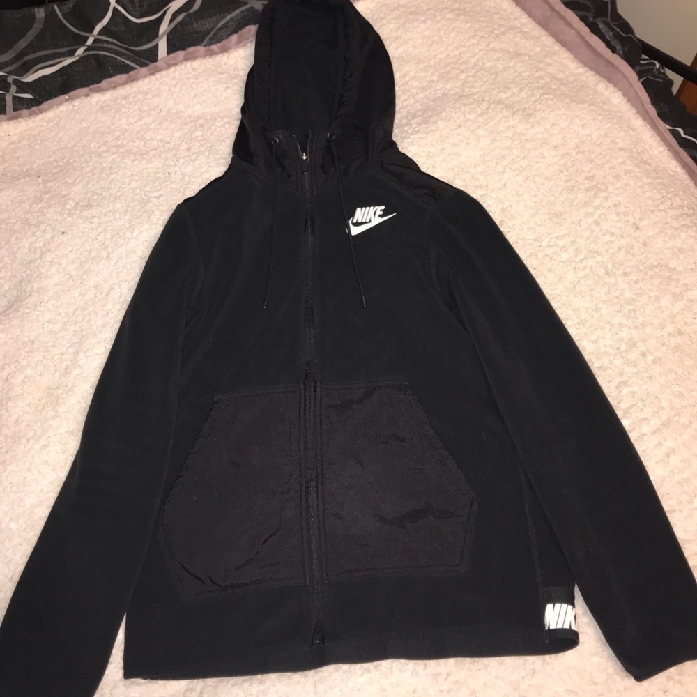 Nike Black Zip Up With Hood